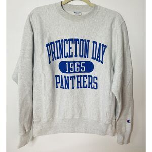 Vintage Champion Reverse Weave Princeton Day Panthers Crewneck Sweatshirt Sz S
